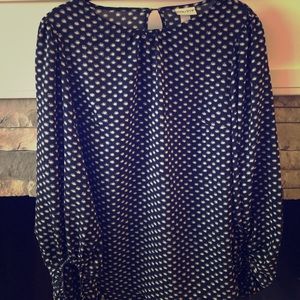 Ava and Viv Navy Blouse X size